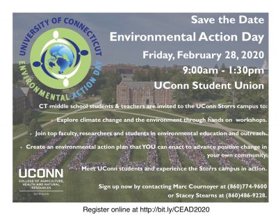 save the date flyer for CT Environmental Action Day